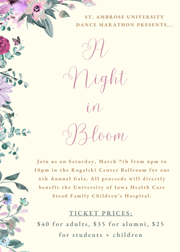 Tickets for Annual SAUDM Gala: A Night in Bloom