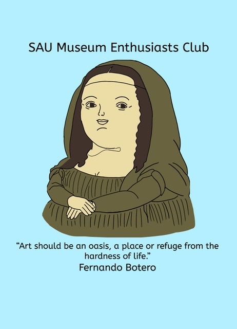 2022 Museum Enthusiasts Club T-shirts- Botero "Mona Lisa"